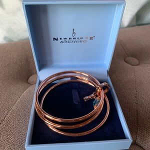 Fashion jewel Rose gold combined Bracelets 9”